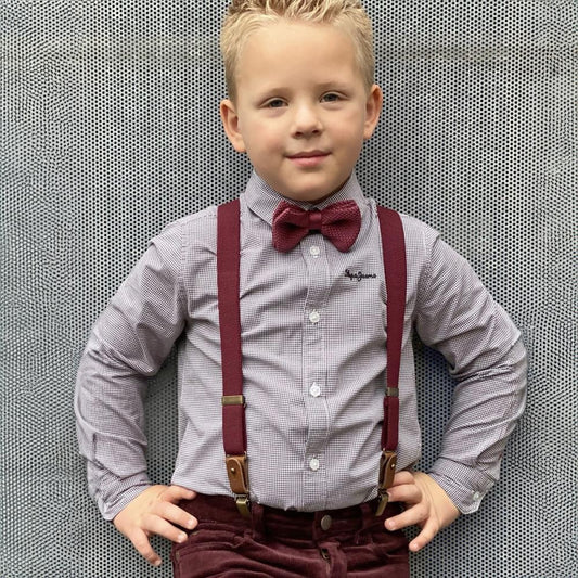 Kinderbretels Buck Burgundy