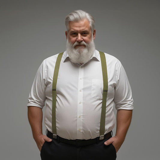 XL bretels olijfgroen - Extra lange bretels van het merk Sir Redman