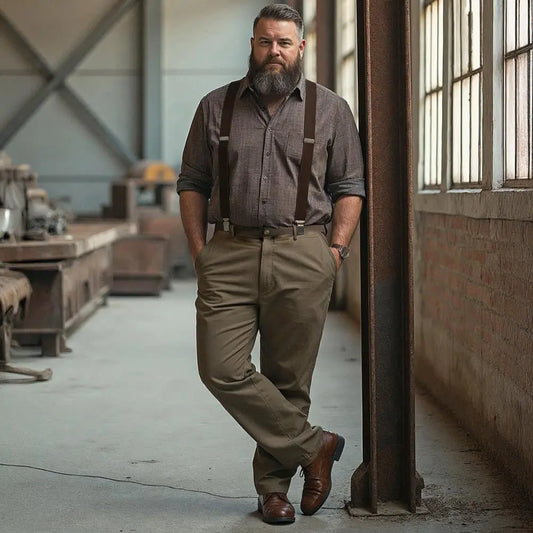 XL bretels bruin - Extra lange bretels van het merk Sir Redman