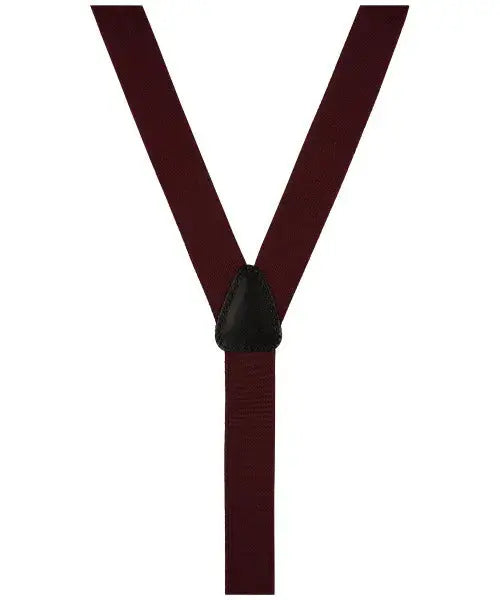 Bordeaux rode bretels met clips - Heren van het merk Profuomo