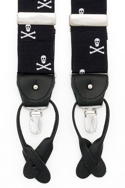 bretels Albert Thurston zwart skulls