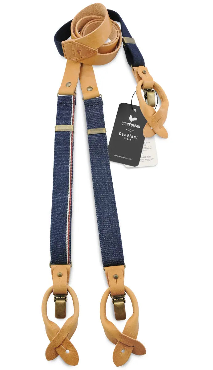 Sir Redman bretels combi pack Blue Legacy Selvedge - bretels van het merk Sir Redman