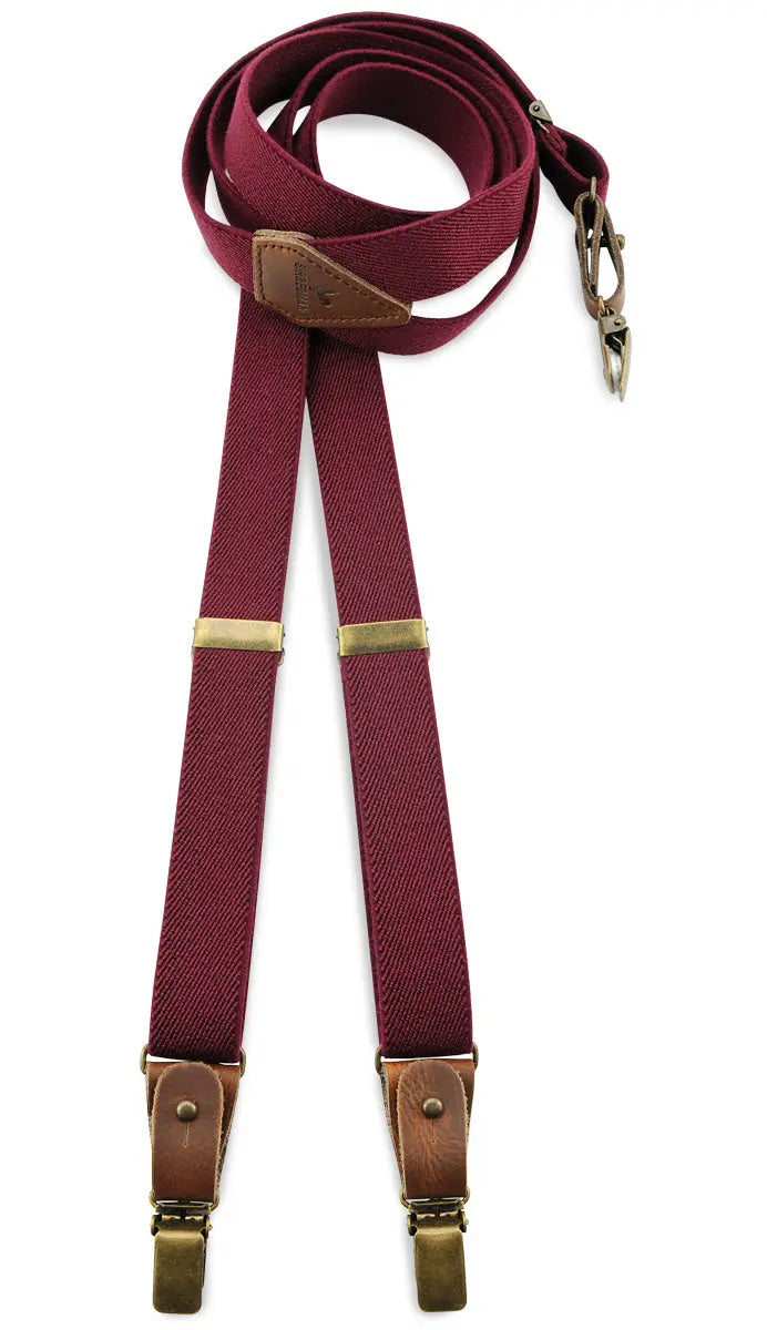 Sir Redman bretels combi pack Mr. Buck Burgundy - bretels van het merk Sir Redman
