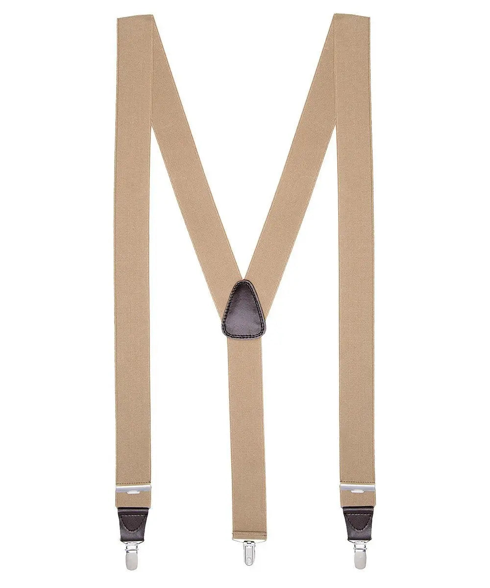Beige bretels van sterke kwaliteit - Heren van het merk Profuomo
