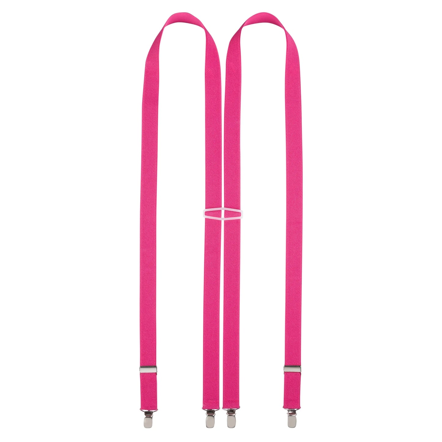 Roze bretels met vier krachtige clips - bretels van het merk Daspartout