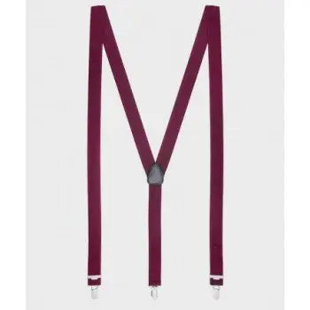 Bordeauxrode XL bretellen (120cm) - Extra lange bretels van het merk vendor-unknown