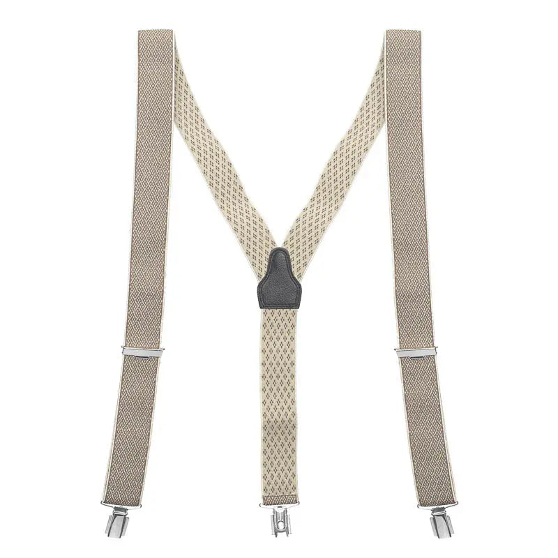 Beige bretels met beige patroon - bretels van het merk Daspartout