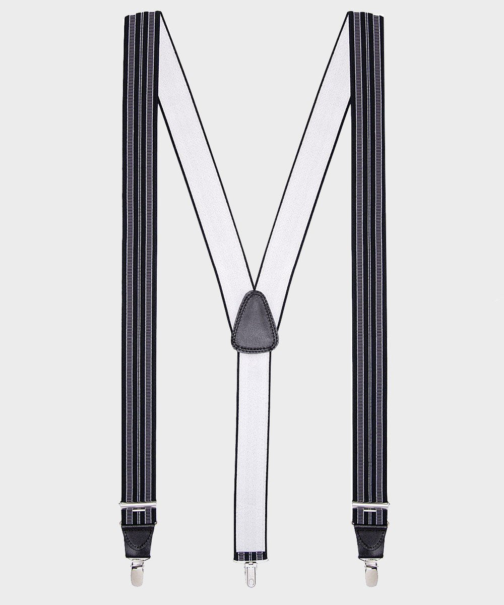 Grijze bretels strepen