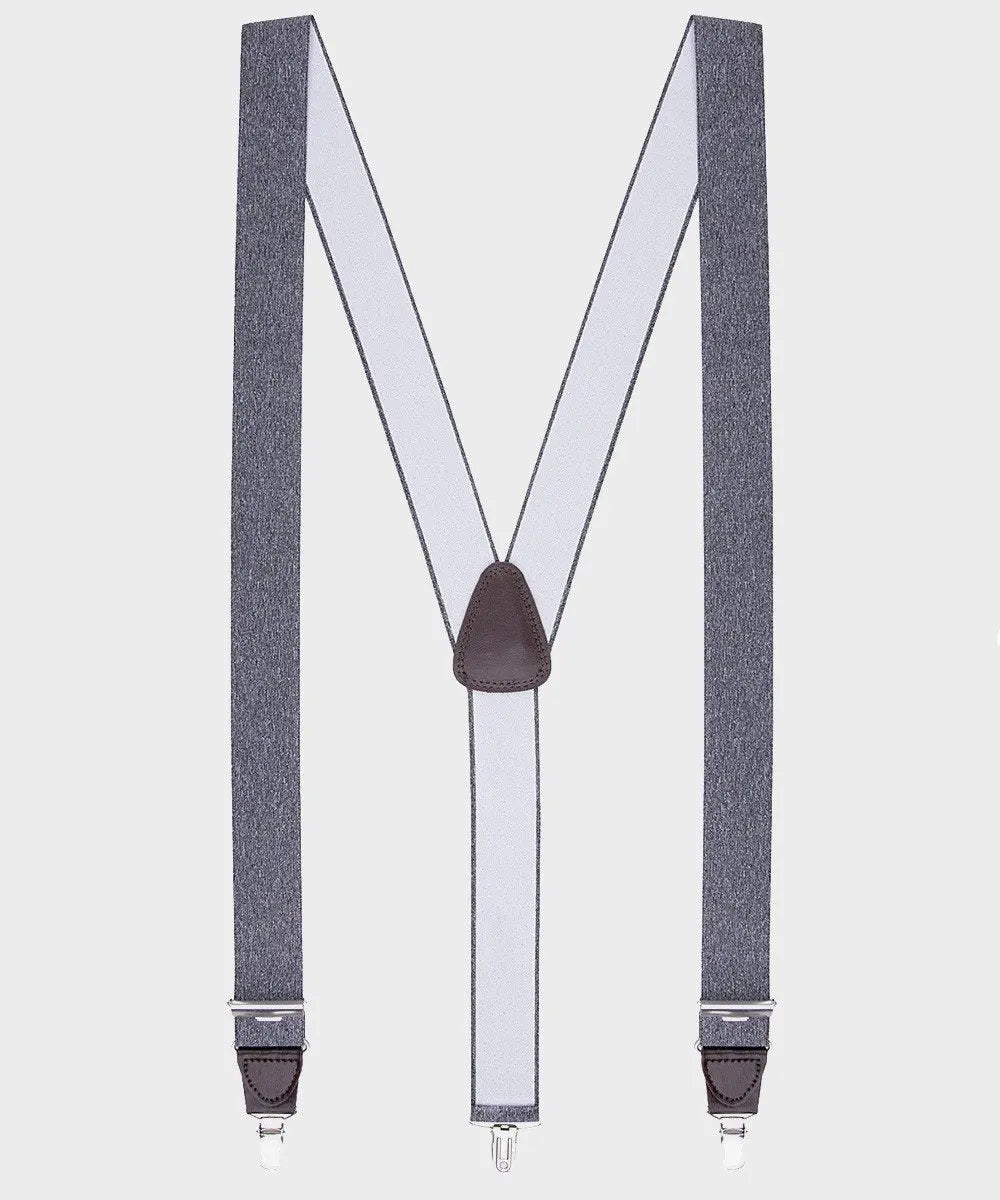 Grijze bretels van sterke kwaliteit - Heren van het merk vendor-unknown