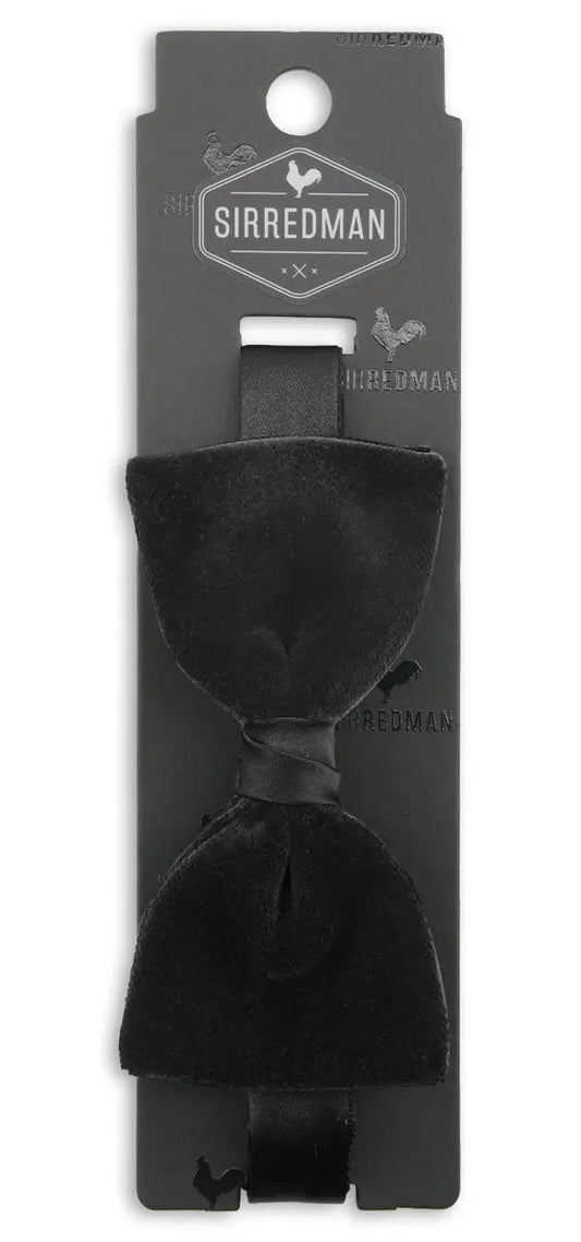 Zwarte strik van fluweel - Strikjes van het merk Sir Redman