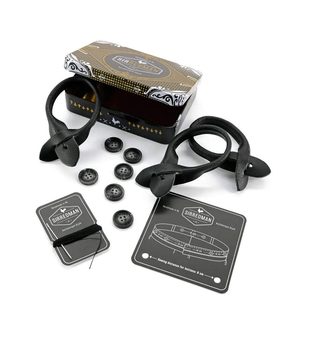 Sir Redman bretels accessoire set zwart - Accessoires van het merk Sir Redman