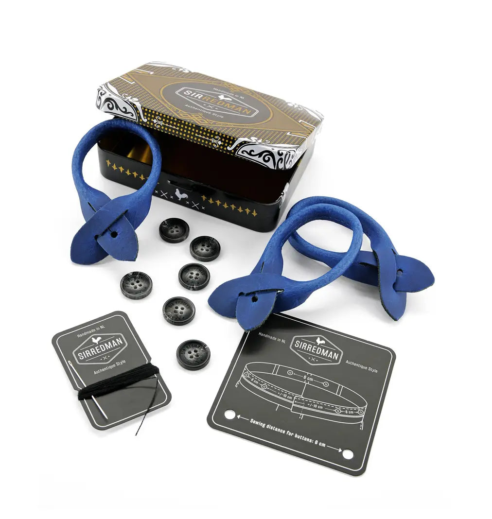 Sir Redman bretels accessoire set blauw - Accessoires van het merk Sir Redman