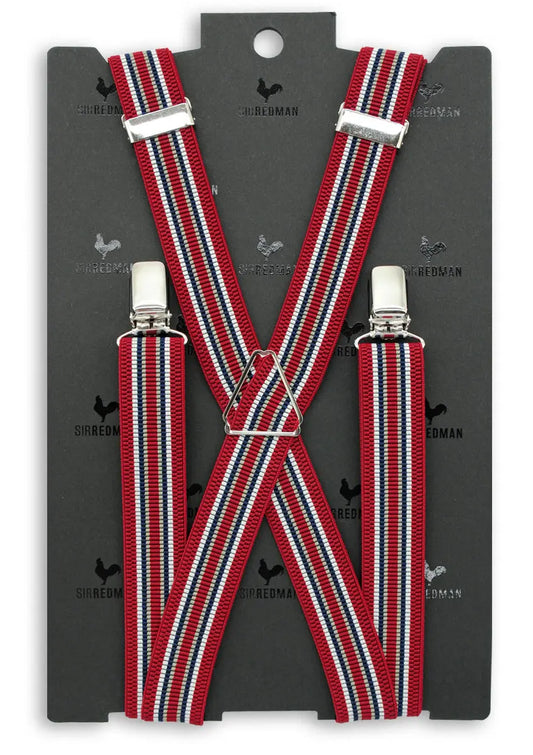 Sir Redman bretels smal gestreept - Heren van het merk Sir Redman