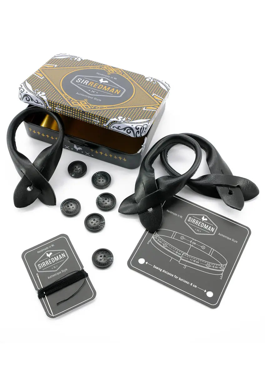 Sir Redman luxe bretels Festive Leaves dark navy - Alle van het merk Sir Redman