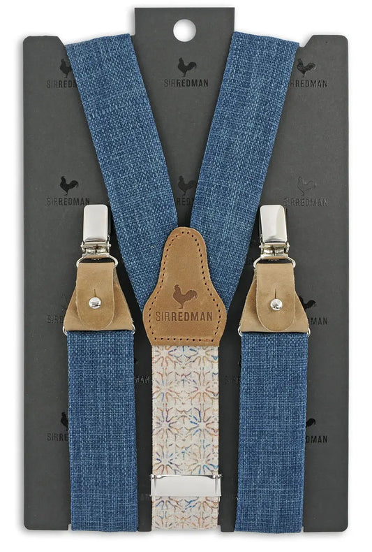Sir Redman luxe bretels Gracefull Groom blue - Heren van het merk Sir Redman