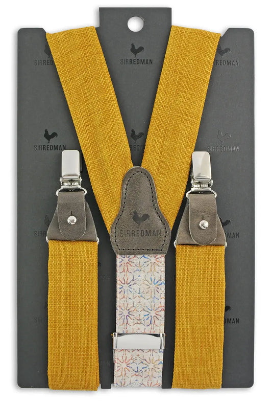Sir Redman luxe bretels Gracefull Groom yellow - Heren van het merk Sir Redman