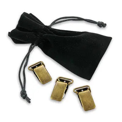 Sir Redman set losse bretelclips 15 mm - antiek messing - Heren van het merk Sir Redman