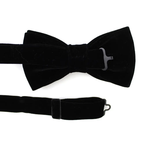 Zwarte vlinderdas van velours - Strikjes van het merk Hein Strijker