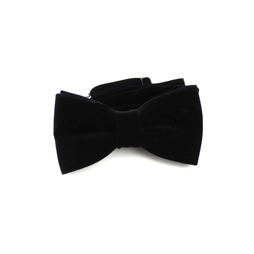 Zwarte vlinderdas van velours - Strikjes van het merk Hein Strijker