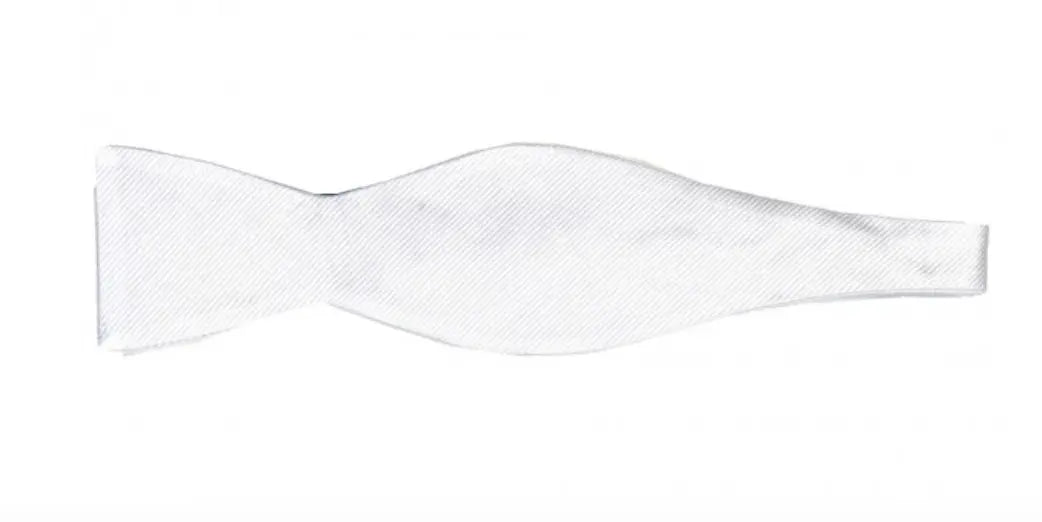 Witte strik van zijde, zelf strikken (zelfstrikker) - Strikjes van het merk Profuomo