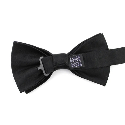 Zwarte vlinderdas van zijde - Strikjes van het merk Hein Strijker