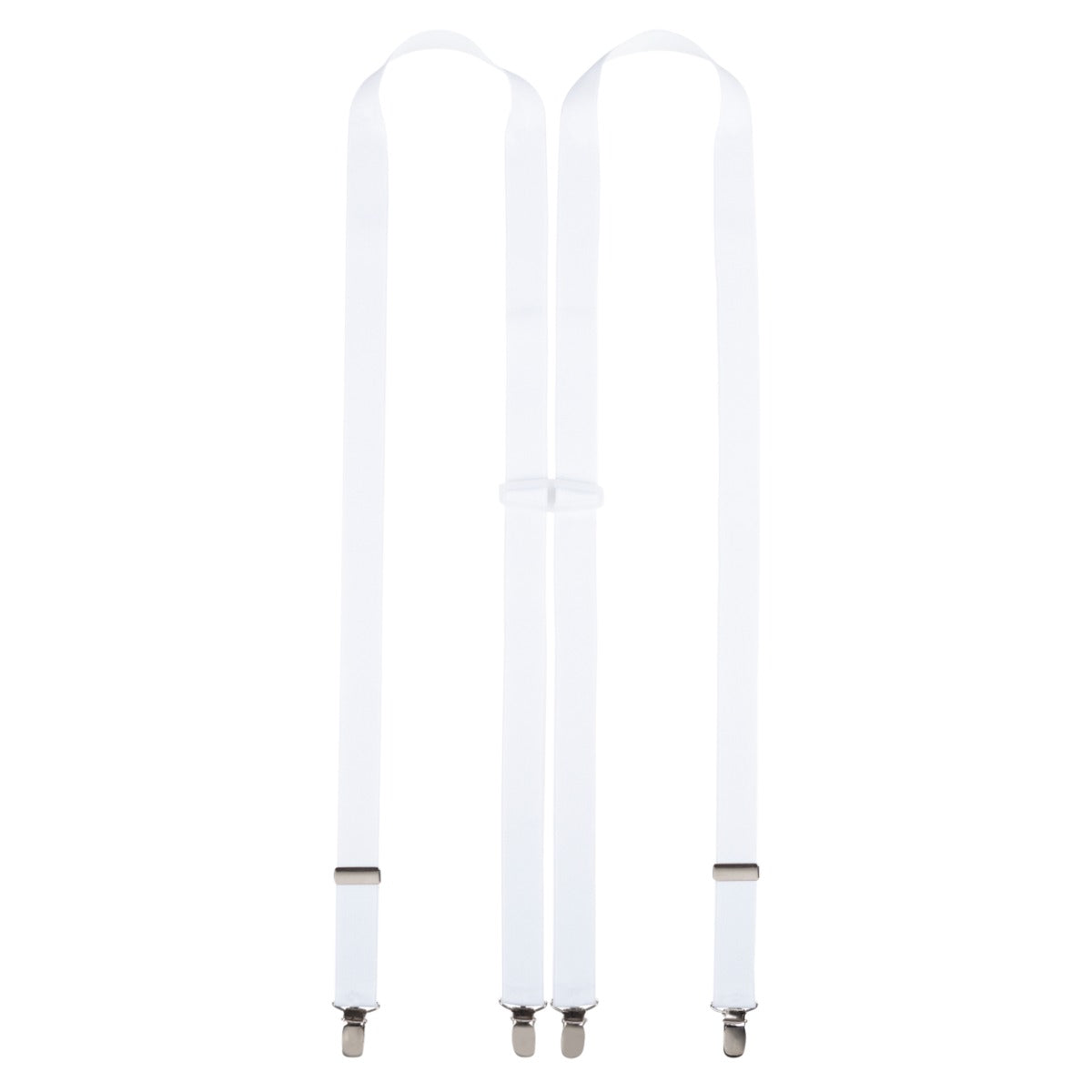 Daspartout - witte bretels - vier stevige clips - H model - Bretels.nl