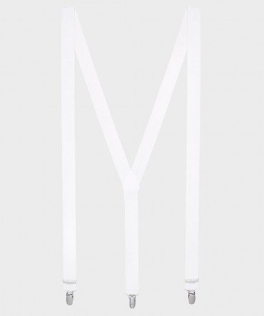 Witte smalle bretels