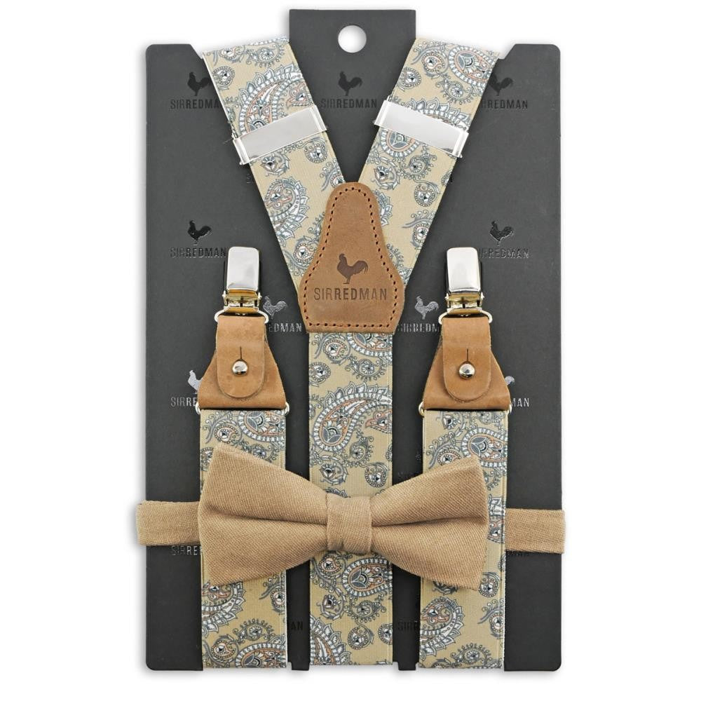 Sir Redman suspenders combi pack Soft Paisley