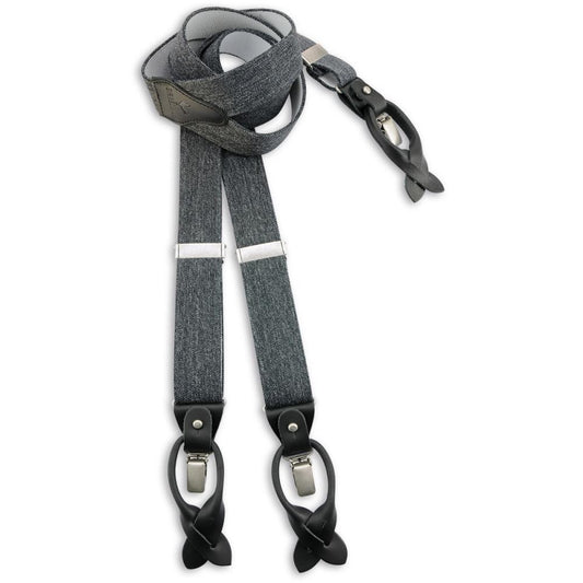 Sir Redman luxury braces Denim Urban black