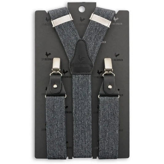 Bretels Denim Urban zwart - bretels van het merk Sir Redman