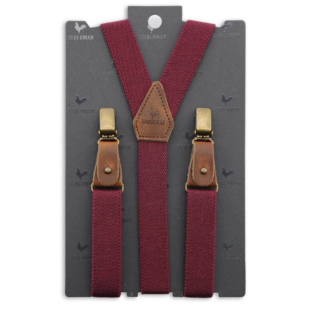 Bretelles enfant Sir Redman Buck Burgundy