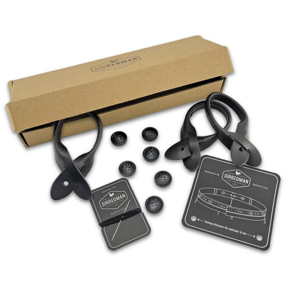 Bretels accessoire set - zwart