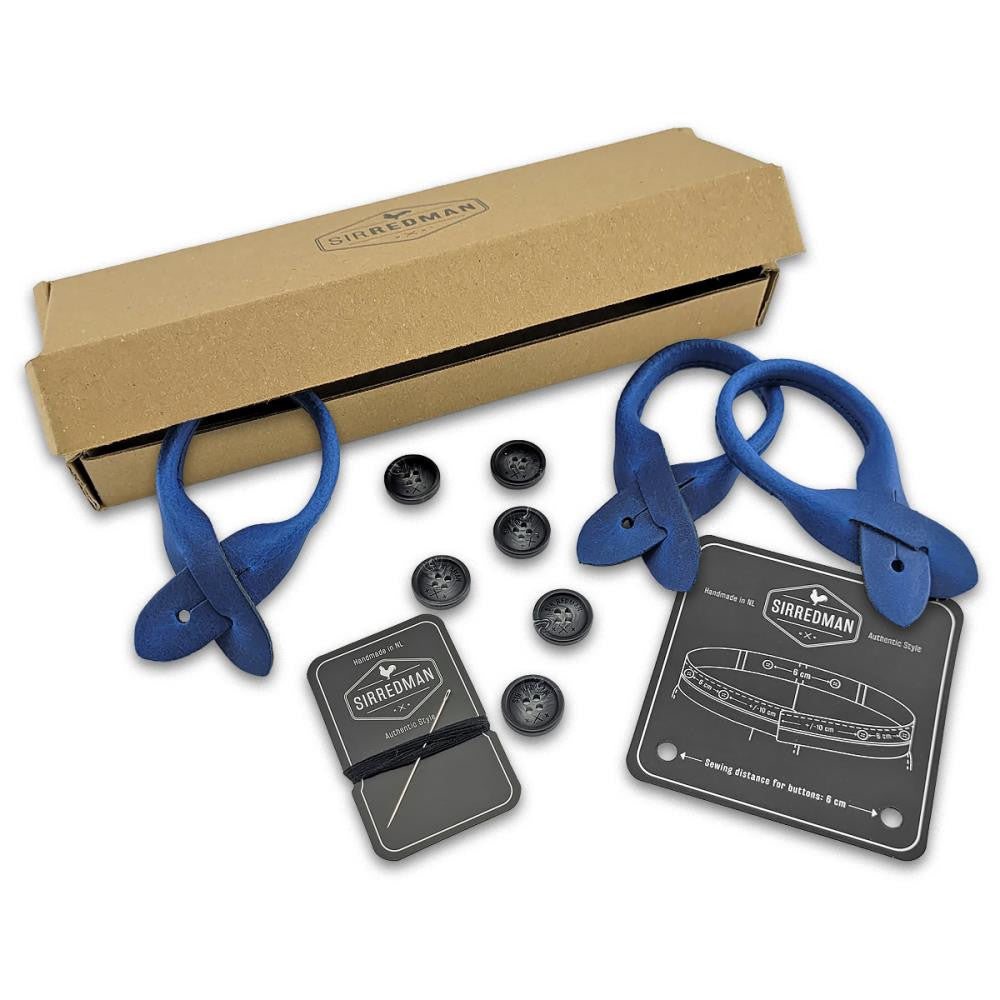 Bretels accessoire set - blauw