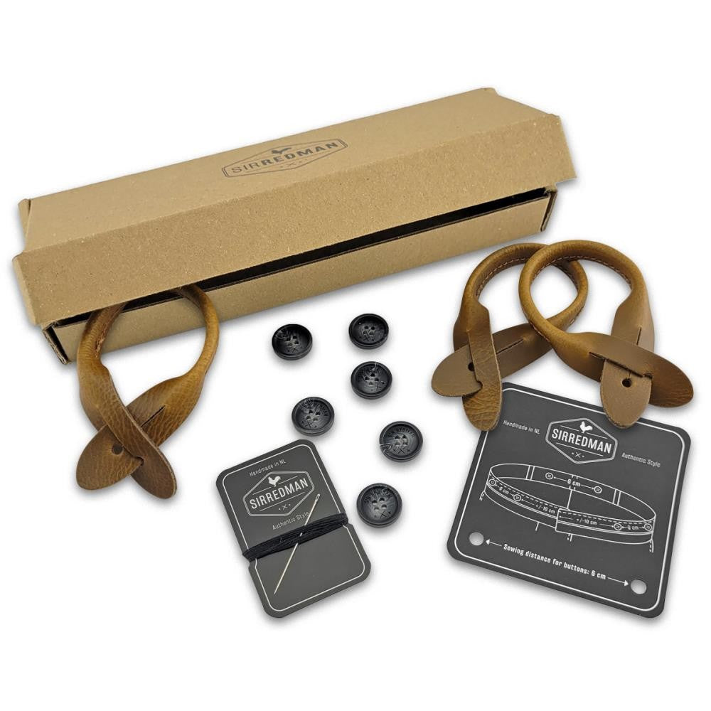 Bretels accessoire set - bruin