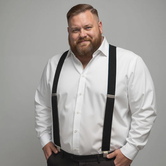 XL bretels zwart - Extra lange bretels van het merk Sir Redman