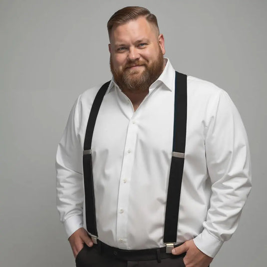 XL bretels zwart - Extra lange bretels van het merk Sir Redman