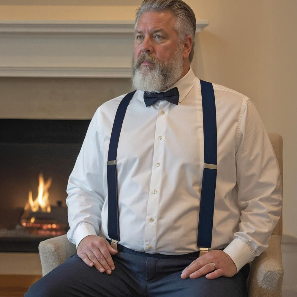 XL bretels marineblauw - bretels van het merk Sir Redman