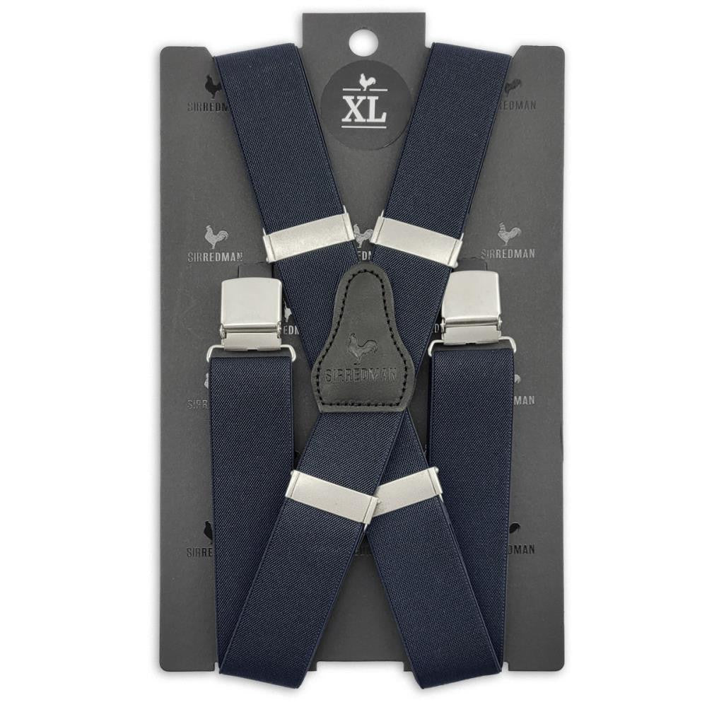 XL bretels marineblauw