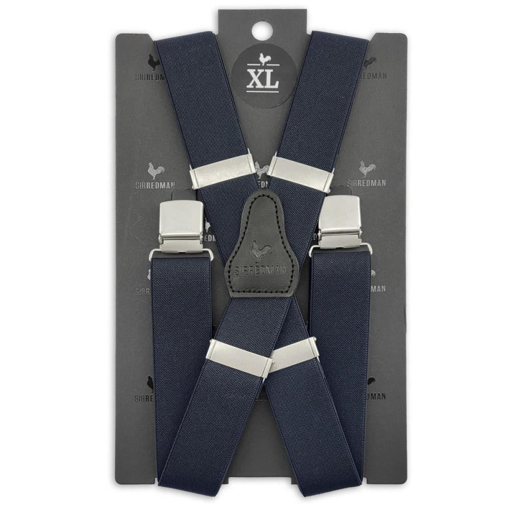 XL bretels marineblauw