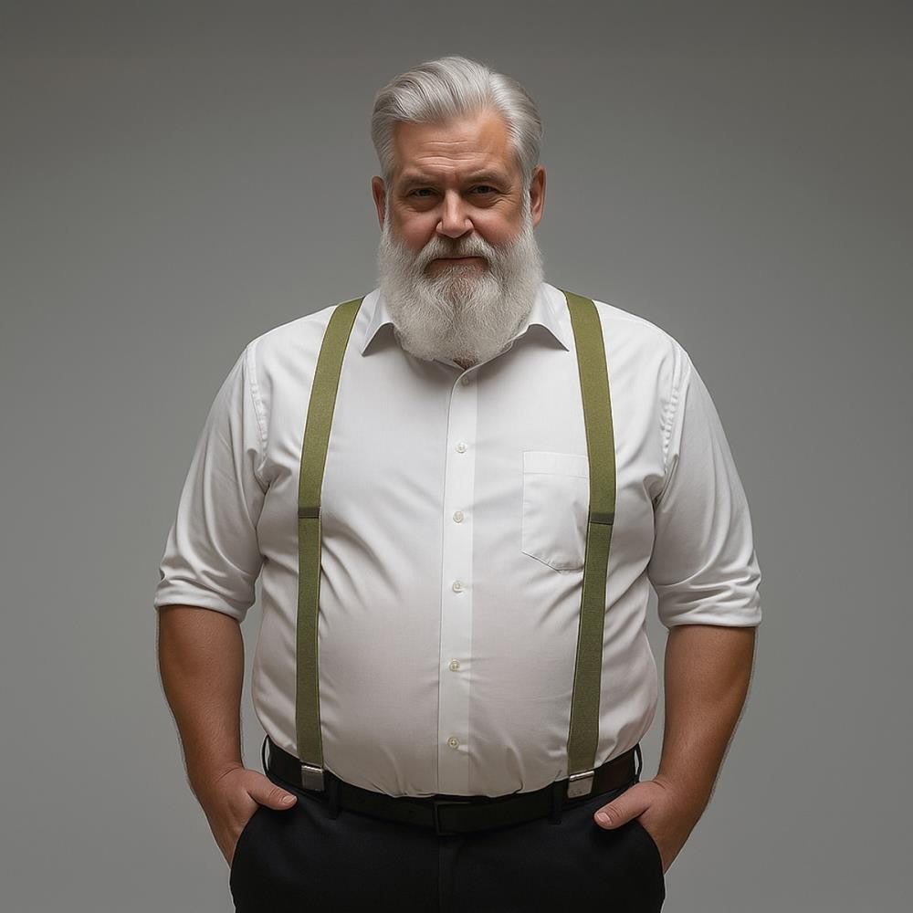 XL bretels olijfgroen