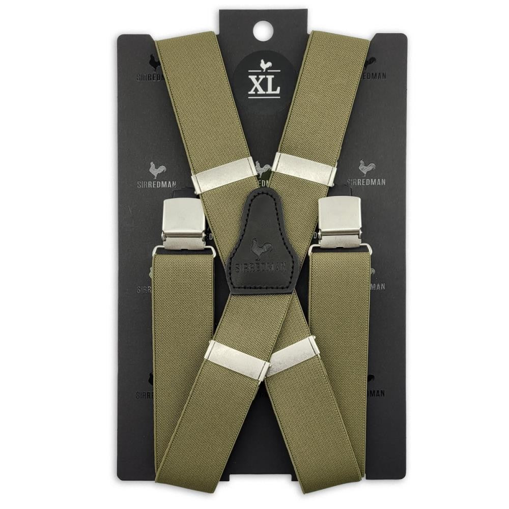 XL bretels olijfgroen
