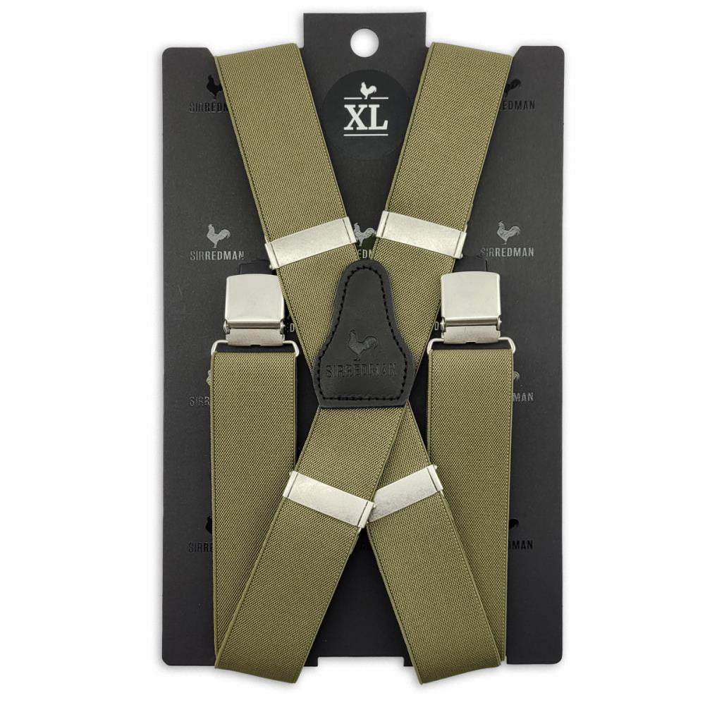 XL bretels olijfgroen