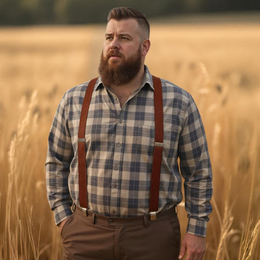 XL bretels roest - Extra lange bretels van het merk Sir Redman