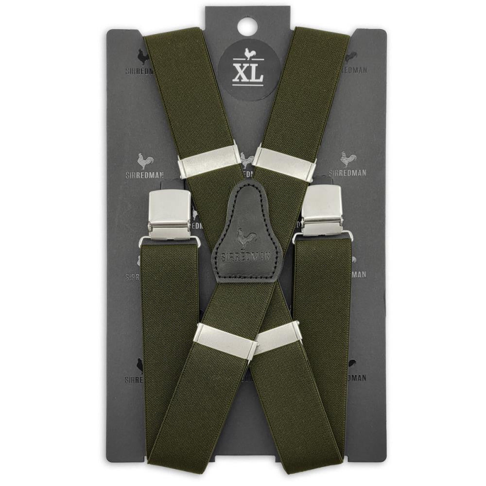 XL bretels legergroen