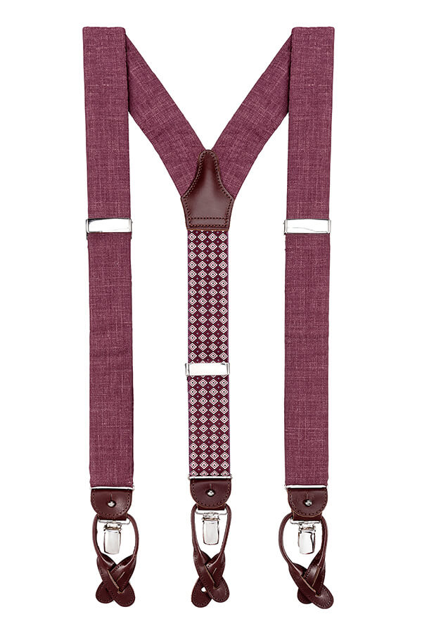 Bretels bordeaux rood Albert Thurston