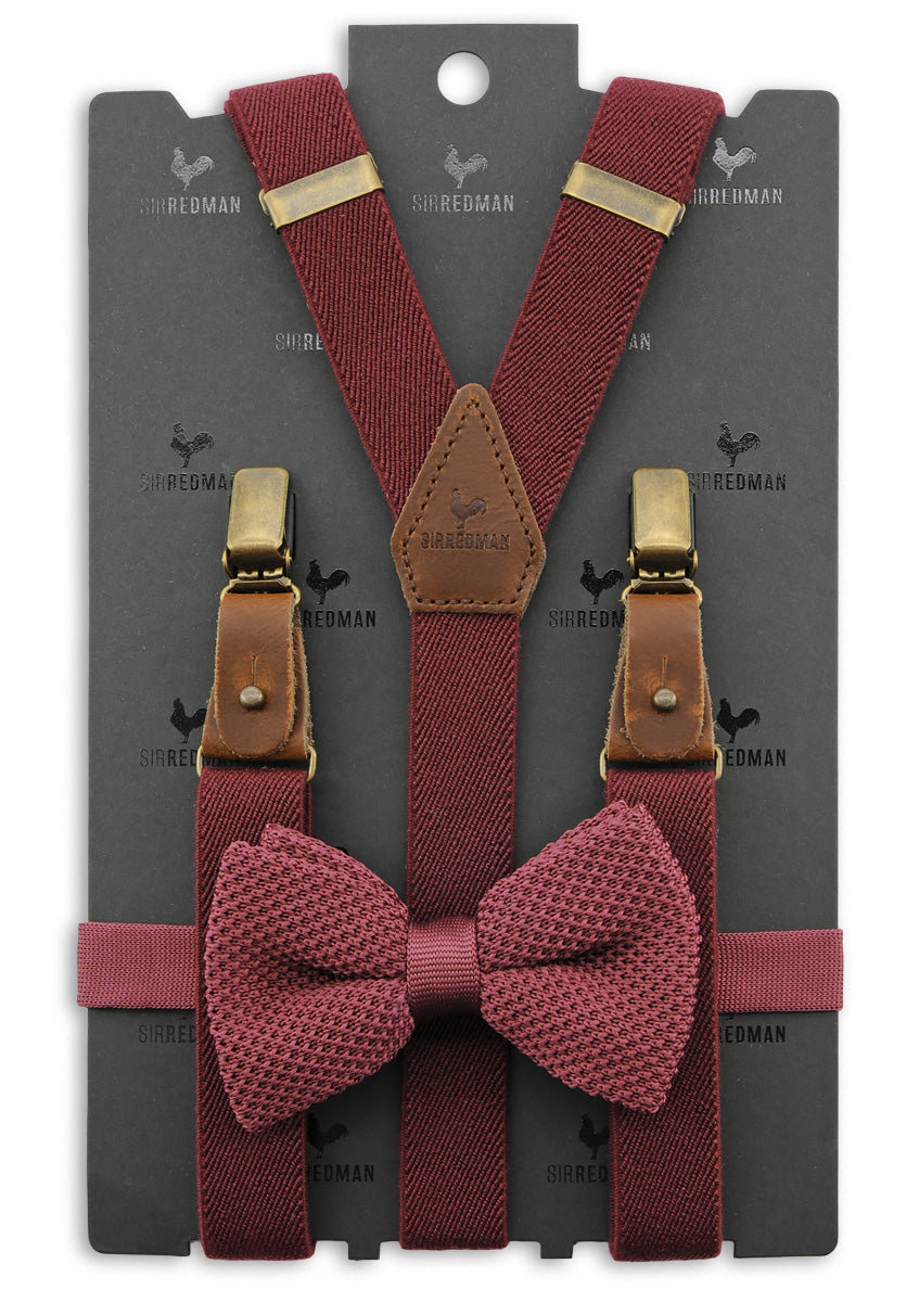 Sir Redman bretels combi pack Mr. Buck Burgundy