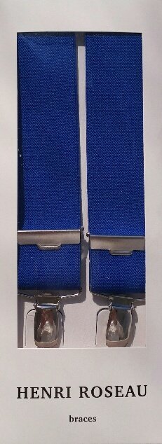 Blauwe XL bretellen (130cm) - Bretels.nl