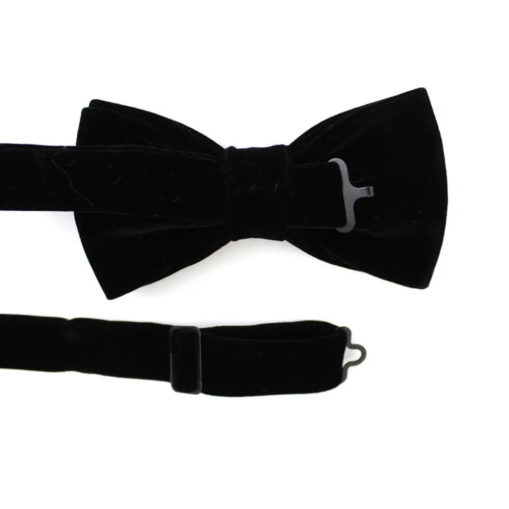 King & Priory Luxe paarse geplette fluwelen voorgebonden vlinderdas, Paars, Eén maat King & Priory Luxe paarse geplette fluwelen voorgebonden vlinderdas, Paars, Eén maat